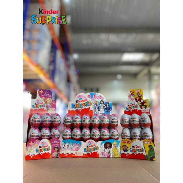 Kinder Surprise Niespodzianka (26.03.2025p.) 20 g, Kinder Surprise Avatar 3 * 32 (07.11.2023) 20 g, Kinder Surprise Meglepetes for girls 20 g, Kinder Surprise Meglepetes for boys 20 g, Kinder Surprise Звірята Natoons 20 g, Kinder Surprise Uberraschung (20.04.2025) 20 g, Kinder Surprise Uovo Maxi 345 ml, Kinder Surprise Niespodzianka Maxi 100 g, Kinder Surprise Uberraschung Maxi (хлопчик) 100 g, Kinder Surprise Uberraschung Riesen-El 220 g, Kinder Surprise Niespodzianka (8*24шт.) 20 g, Kinder Surprise Barbie 20 g, Kinder Surprise Marvel 20 g, Kinder Surprise Disney Princess 20 g, Kinder Surprise Marvel 20 g, Kinder Surprise Playmobil DC 20 g, Kinder Surprise Star Wars 20 g